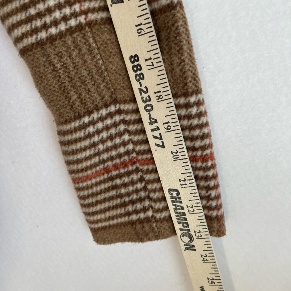 Evereve Brown Plaid Pea Coat XS - Picture 11 of 11